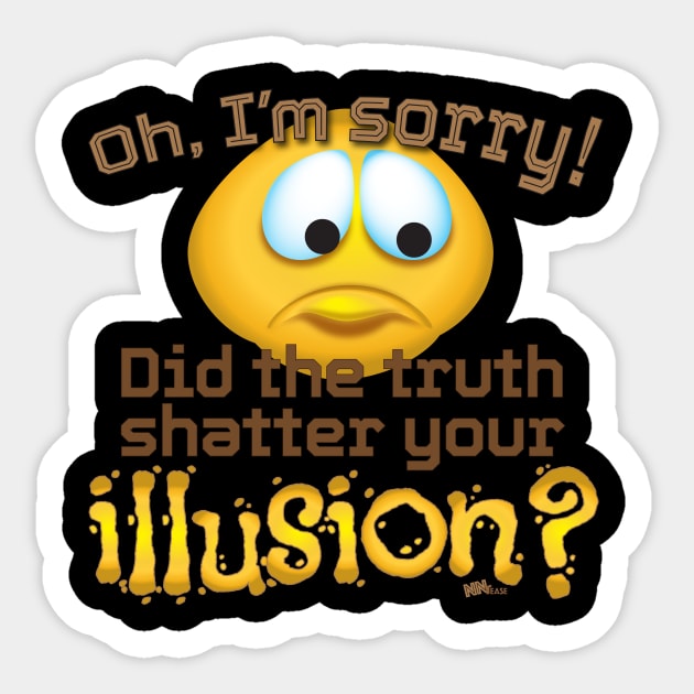 Sorry Illusion Sticker by NN Tease